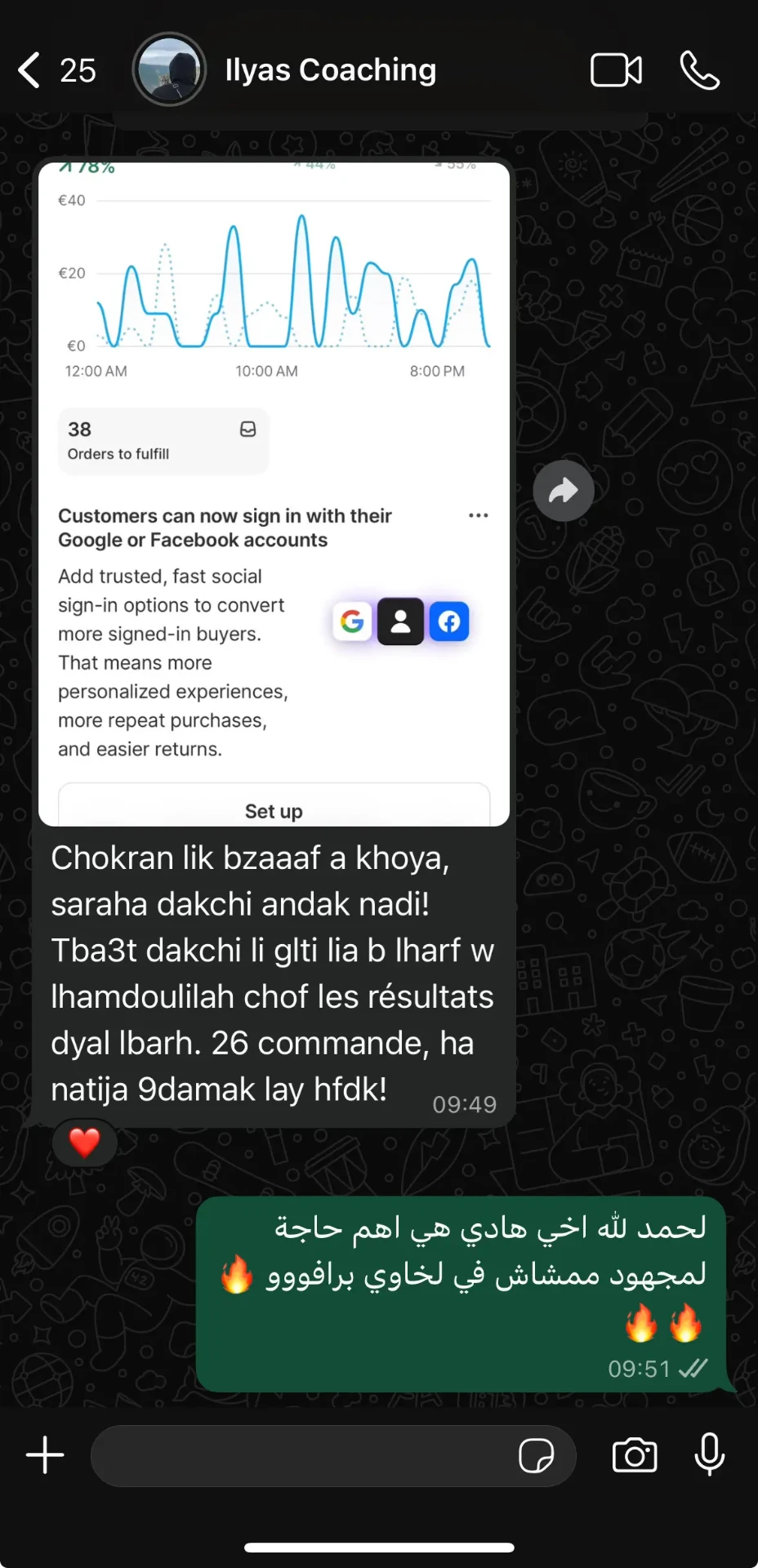 رسالة نتائج من إلياس ع.